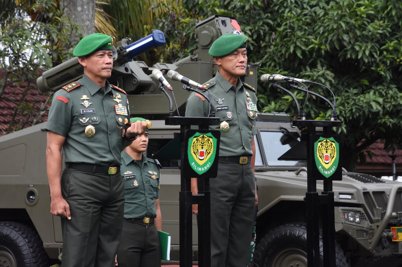 Tradisi Penyambutan Pangdam Iii Slw Mayjen Tni Mohammad Fadjar Mpict